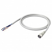 Кабель датчика с гнездом M12 Smartclick, прямое, 4-пров., 3м, огнестойкий, изгибостойкий(робототехн.