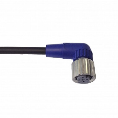 Кабель с гнездом M12 Lite, 4-пров., угловое, ПВХ, 2м XS2F-LM12PVC4A2M