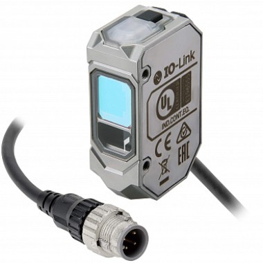 E3AS-HL150LMT-M1TJ 0.3M OMS - Датчик фотоэлектрический, нержавеющая сталь, красный лазер класс 1