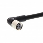 Кабель с гнездом M8 3-pin, угловое, ПВХ, 10м XS3F-M8PVC3A10M