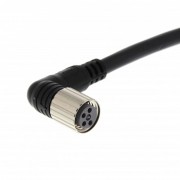 Кабель с гнездом M8 4-pin, угловое, ПВХ, 2м XS3F-M422-402-A