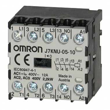 Микроконтактор серии J7KNU, 5 А, АС3 400 В˜, 1NO, напряжение катушки 110 B= J7KNU-05-10 110D