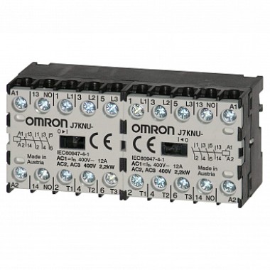 Контакторное реле серии J7KNU, 3 А, 230 B˜2NO, 2NC, напряжение катушки J7KNU-AR-22 110D