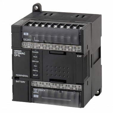 Промышленный контроллер PLC (ПЛК) CP1L, 8 вх., 6 вых, питание 24 В, CP1L-L14DT-D