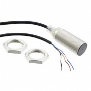 E2B-M18KS08-WP-B1 5M OMI - Датчик индуктивный M18, латунь никелированная, короткий корпус, заподлицо