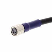 Кабель с гнездом M8 3-pin, прямое, ПВХ, 2м, basic line XS3F-LM8PVC3S2M