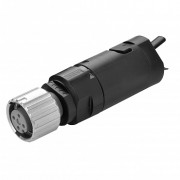 Разъем для датчиков, мама, M12, PVC, 4 Pin, Прямой, быстрого монтажа XS5C-D418