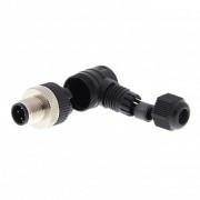 разъем датчика M12 PVC 4 pin угловой, папа - Lumberg Y92E-MM12PVC4Aconf-L