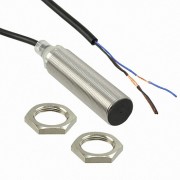 E2B-M18LS08-WP-B1 2M OMI - Датчик индуктивный M18, латунь никелированная, стандартный корпус, заподл