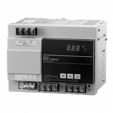 Импульсный блок питания серии S8VS, мощность 480 Вт, выходное напряжение 24 V DC, S8VS-48024A
