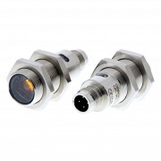 Датчик фотоэл. E3FC, M18, нерж. сталь, красный свет, световой барьер, 20м, PNP, на свет/темноту, раз