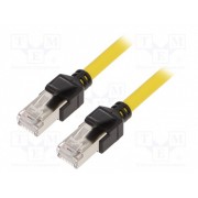 Кабель Ethernet (EtherCAT) с разъемами RJ45, экранированный, категории 6a, 2 м, желтый XS6W-6LSZH8SS