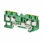 Клемма серии XW5 Push-in Plus , 2.5 мм2, один полюс, однорядная, 2:2, земля, напряжение 1000 В, ток