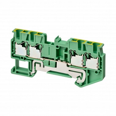 Клемма серии XW5 Push-in Plus , 2.5 мм2, один полюс, однорядная, 2:2, земля, напряжение 1000 В, ток