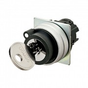 A22NZ-2MM-01BA - Головка для переключателя с ключом, двухпозиционная, металлическая, ключ вынимается