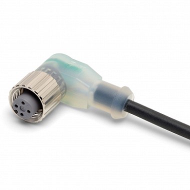 Кабель с гнездом M12, 3-пров., угловое, ПВХ, 5м, PNP LED XS2F-M12PVC3A5MPLED