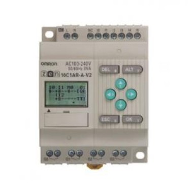 ZEN-10C2DT-D-V2 - Программируемое реле ZEN, питание 12-24В, аналоговый вход, 6 входов 24В, 4 транзис