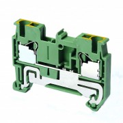 Клемма серии XW5 Push-in Plus , 2.5 мм2, один полюс, однорядная, 1:1, земля, напряжение 800 В, ток 2