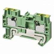 Клемма серии XW5 Push-in Plus , 4.0 мм2, один полюс, однорядная, 1:1, земля, напряжение 800 В, ток 3