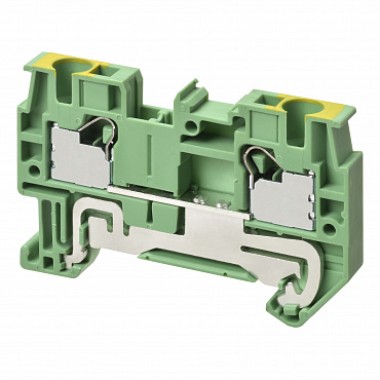 Клемма серии XW5 Push-in Plus , 4.0 мм2, один полюс, однорядная, 1:1, земля, напряжение 800 В, ток 3