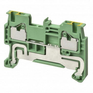 Клемма серии XW5, Push-in Plus , 1.5 мм2, один полюс, однорядная, 1:1, земля, напряжение 500 В, ток