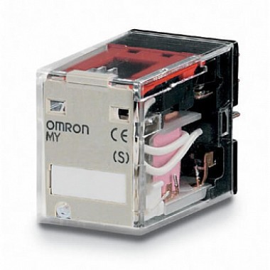 Реле серии MY-S, форма контактов DPDT, напряжение питания 24 V DC MY2 24DC (S)