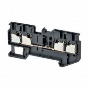 Клемма серии XW5 Push-in Plus , 2.5 мм2, один полюс, однорядная, 2:2, черная, напряжение 1000 В, ток