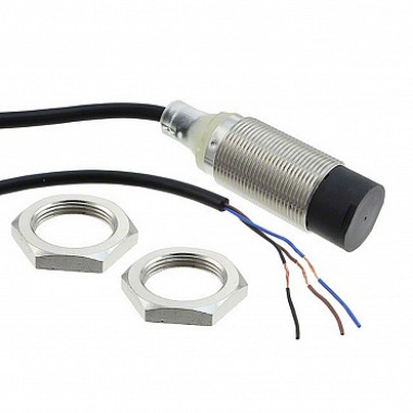 E2B-M18KN16-WP-C1 2M OMI - Датчик индуктивный M18, латунь никелированная, короткий корпус, незаподли