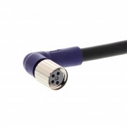 Кабель с гнездом M8 4-pin, угловое, ПВХ, 5м, basic line XS3F-LM8PVC4A5M