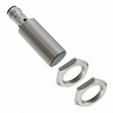 E2B-M18KS05-M1-B1 OMI - Датчик индуктивный M18, латунь никелированная, короткий корпус, заподлицо, 5