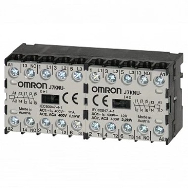 Контакторное реле серии J7KNU, 3 А, 230 B˜2NO, 2NC, напряжение катушки FALSE J7KNU-AR-22 24