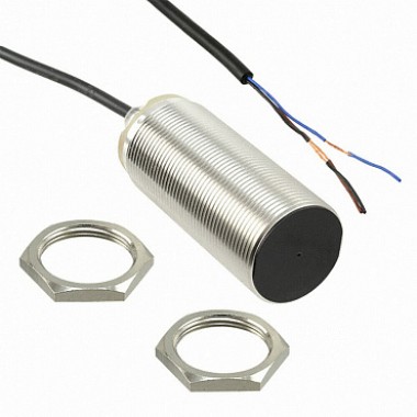 E2B-M30LS15-WP-B1 2M OMI - Датчик индуктивный M30, латунь никелированная, стандартный корпус, заподл