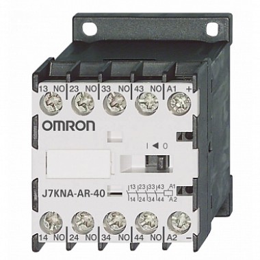 Контакторное реле 4 полюсное серии J7KNA-AR, 4 NO 0 NC , напряжение катушки 230 V AC J7KNA-AR-40 230