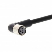 Кабель с гнездом M8 3-pin, угловое, PUR, 10м XS3F-M8PUR3A10M