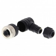 разъем датчика M12 PVC 4 pin угловой - Lumberg Y92E-M12PVC4Aconf-L