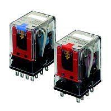 Реле серии MY-S, форма контактов 4PDT, со светодиодным индикатор.MY4IN-D2 24DC(S)