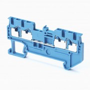 Клемма серии XW5 Push-in Plus , 1.5 мм2, один полюс, однорядная, 2:2, голубая, напряжение 500 В, ток