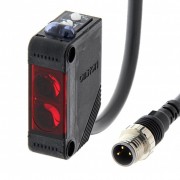 Датчик фотоэлектрический прямоуг. E3Z, рефлекторный MSR, 4м, NPN, кабель 0.3м, E3Z-R61-M5J 0.3M OMS