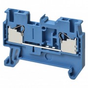 Клемма серии XW5 Push-in Plus , 2.5 мм2, один полюс, однорядная, 1:1, голубая, напряжение 800 В, ток