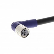 Кабель с гнездом M8 3-pin, угловое, ПВХ, 5м, basic line XS3F-LM8PVC3A5M