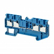 Клемма серии XW5 Push-in Plus , 2.5 мм2, один полюс, однорядная, 2:2, голубая, напряжение 1000 В, то
