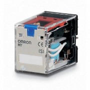 Реле серии MY-S, форма контактов 4PDT, со светодиодным индикатор. MY4IN 220/240AC (S)