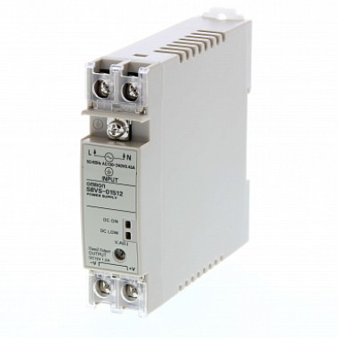 Импульсный блок питания серии S8VS, мощность 15 Вт, вых напр 12 V DC, монтаж на винты, S8VS-01512