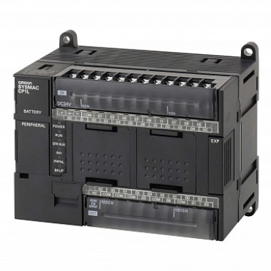 Промышленный контроллер PLC (ПЛК) CP1L, 18 вх., 12 вых, питание 24 В, 2 опц. порта CP1L-M30DT1-D