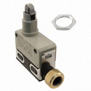 D4E-1A20N - Компактный концевой выключатель в узком герметичном корпусе, шток с роликом, IP67