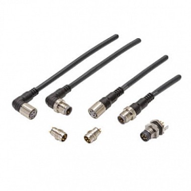 Кабель с гнездом M8 3-pin, угловое, ПВХ, 10м, изгибоустойчивый