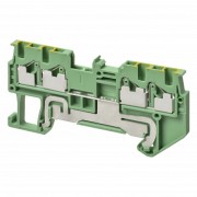 Клемма серии XW5 Push-in Plus , 1.5 мм2, один полюс, однорядная, 2:2, земля, напряжение 500 В, ток 1