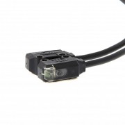 Датчик фотоэлектрический, на пересечение луча, 300мм, DC, 3-wire, PNP, light-on, side-view, кабель 2