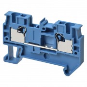 Клемма серии XW5 Push-in Plus , 4.0 мм2, один полюс, однорядная, 1:1 голубая, напряжение 800 В, ток