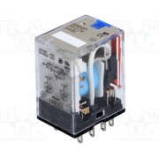Реле серии MY-S, форма контактов DPDT, со светодиодным индикат. MY2IN 24DC (S)